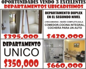 EDITH Avisos dse propiedades en Mexico en Morelia |  EXCELENTES DEPARTAMENTOS MUY BARATOS, CON EXCELENTE UBICACION, TODOS MUY CENTRICOS