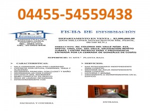 Departamento5554559438DelValle Avisos dse propiedades en Mexico en Benito Ju&aacute;rez |  Departamento del valle 5554559438 93 m2 del valle departamento, Delvalle departamento 93m2 5554559438